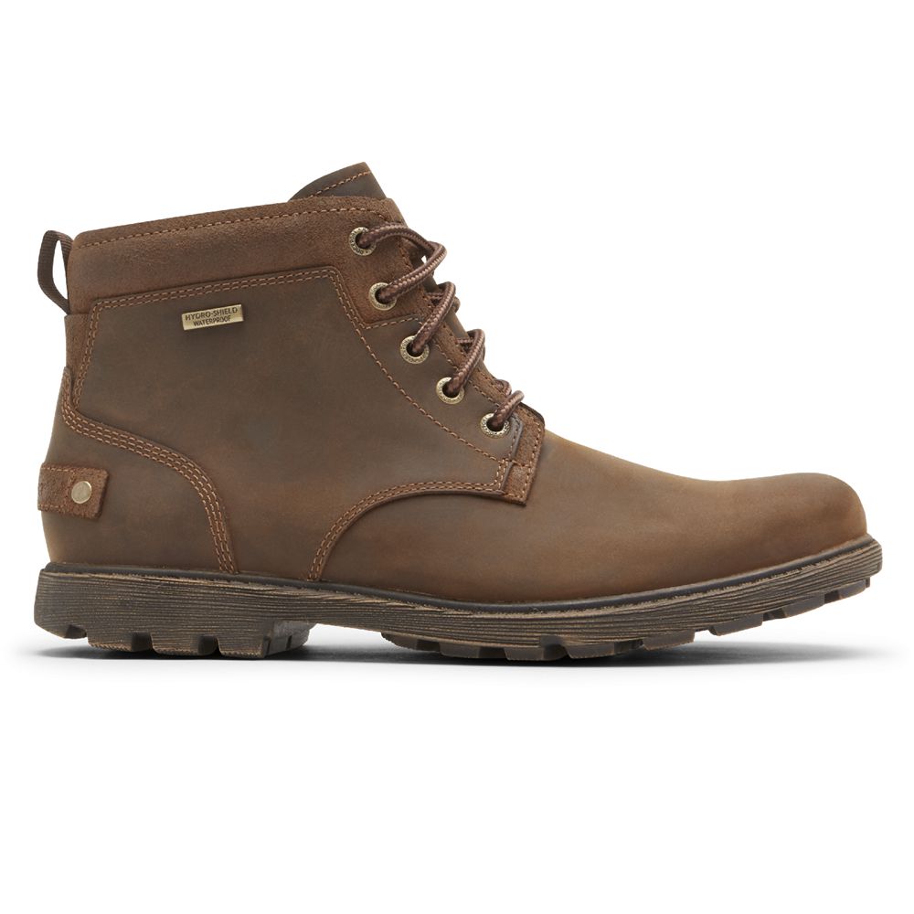 Chukka Boots Homem Rockport Rugged Bucks 2 Marrom,Portugal HWLKG-9306